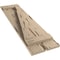 Ekena Millwork Rustic Two Board Spaced Board-n-Batten Pecky Cypress Faux Wood Shutters w/Z-Board, 11 1/2"W x 86"H SHUBSZ11X86PCPR - alternate 5